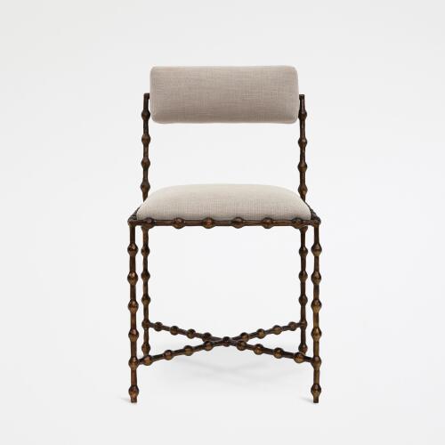 Elder Dining Chair-Bronze-Cambric Stone