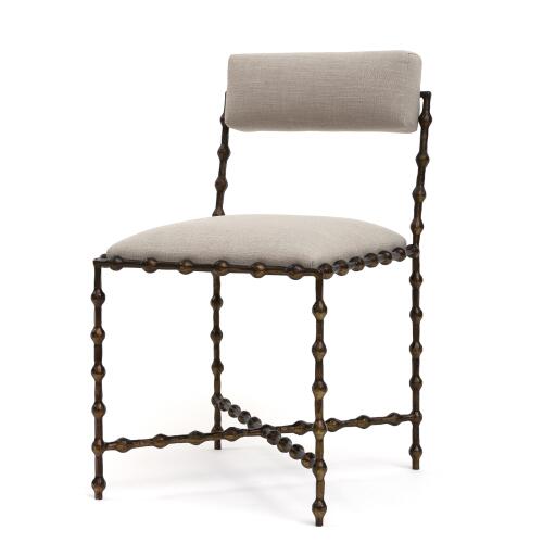 Elder Dining Chair-Bronze-Cambric Stone