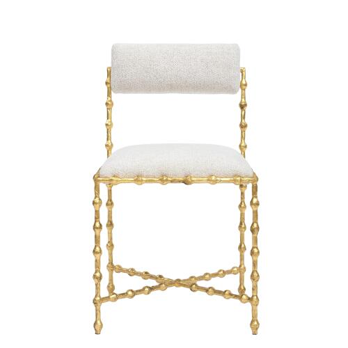 Elder Dining Chair-Gold Leaf-Avoletta