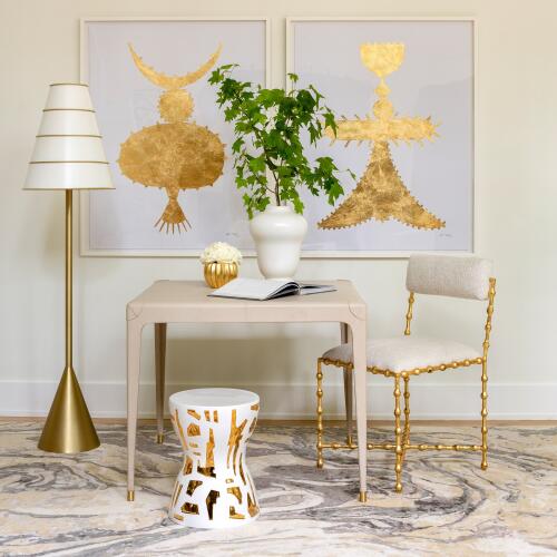 Elder Dining Chair-Gold Leaf-Avoletta