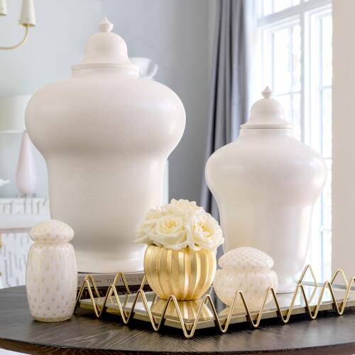 Ric Rac Tray-Gold w/Antique Mirror