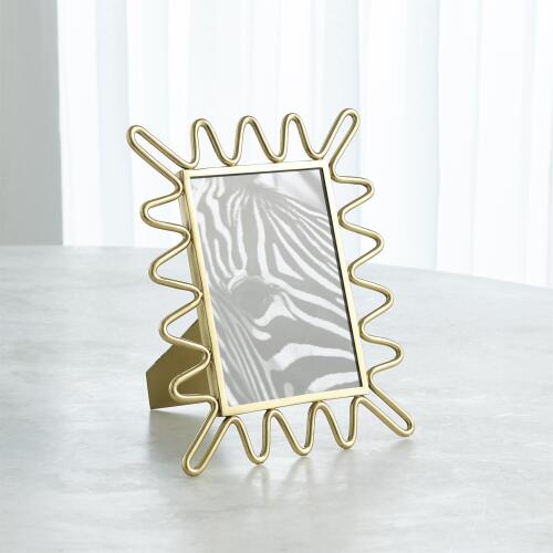 Ric Rac Picture Frame-Gold