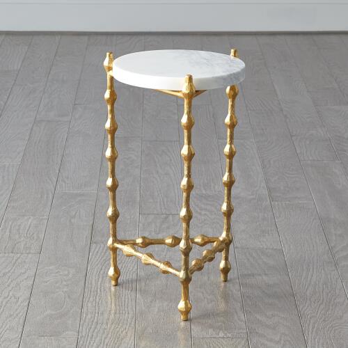 Elder Drinks Table-Gold Leaf