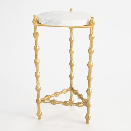 Elder Drinks Table-Gold Leaf