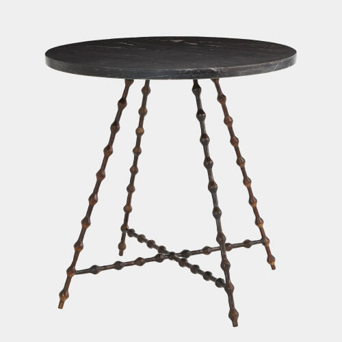 elder end table-bronze