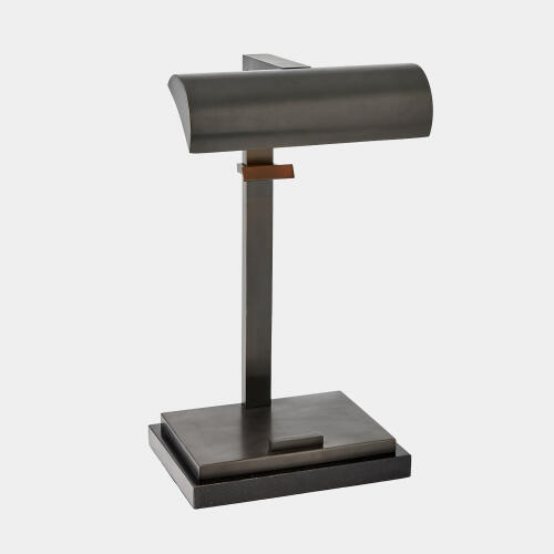 Edgar Tabletop Easel Lamp-Bronze