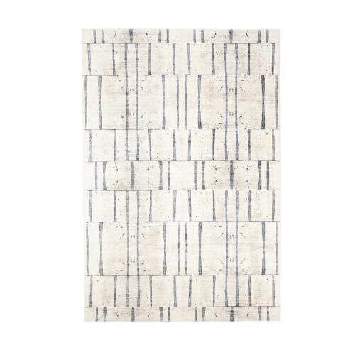 genome rug-blue/taupe
