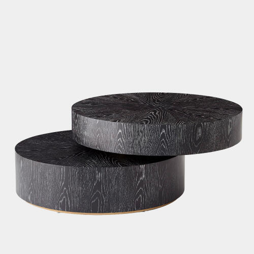 Pivot Cocktail Table-Ebony Cerused