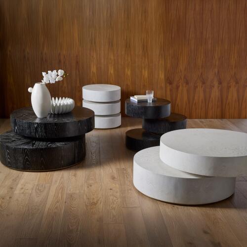 Pivot Cocktail Table-Ebony Cerused