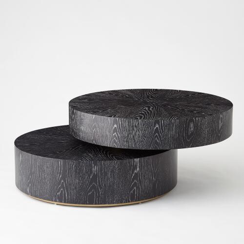 Pivot Cocktail Table-Ebony Cerused