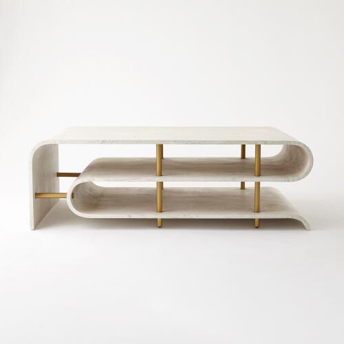 Traverse Coffee Table-White