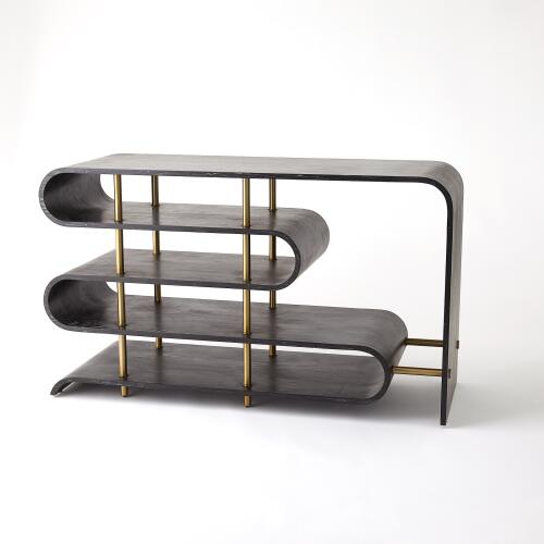 Traverse Console-Ebony Cerused