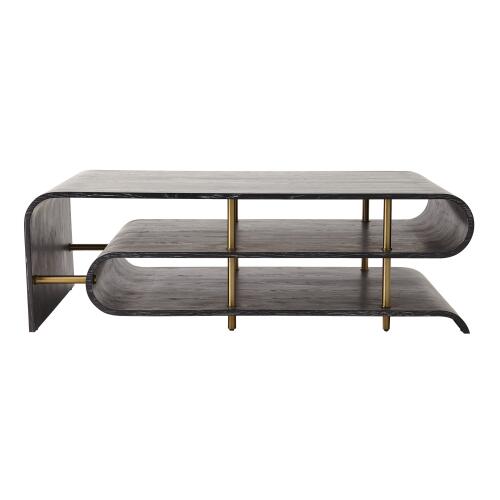 Traverse Coffee Table-Ebony Cerused