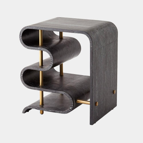 Traverse Side Table-Ebony Cerused