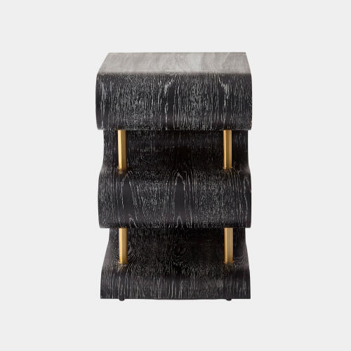 Traverse Side Table-Ebony Cerused