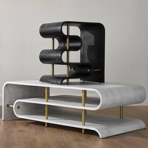 Traverse Side Table-Ebony Cerused