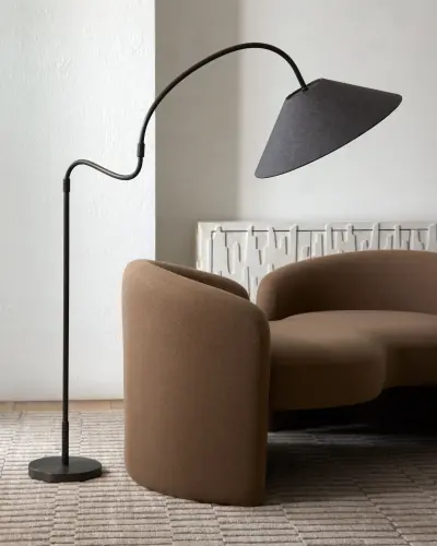 Swerve Floor Lamp-Bronze
