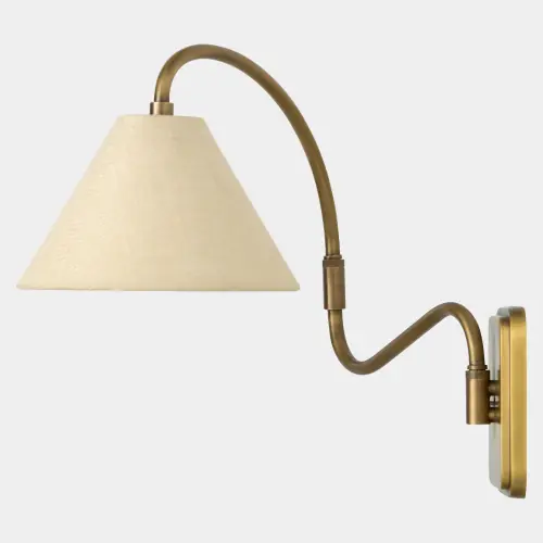Swerve Adjustable Wall Sconce-Brass