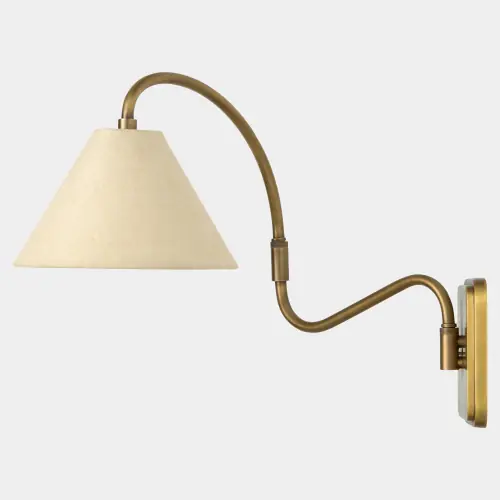 Swerve Adjustable Wall Sconce-Brass