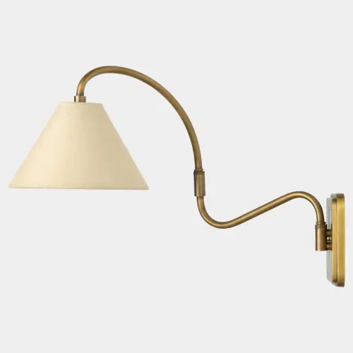Swerve Adjustable Wall Sconce-Brass