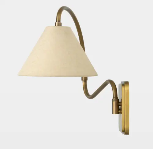 Swerve Adjustable Wall Sconce-Brass