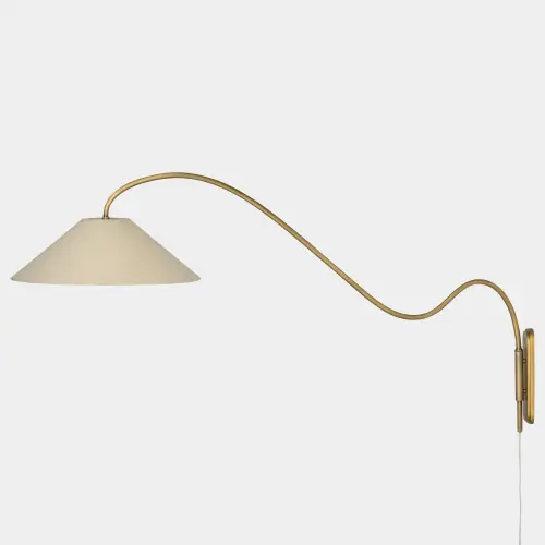 Swerve Wall Lamp-Brass