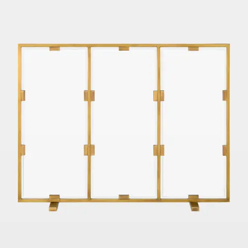 Worthington Fire Screen-Brass