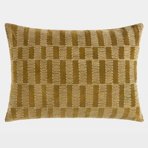 camden pillow-olive/milk