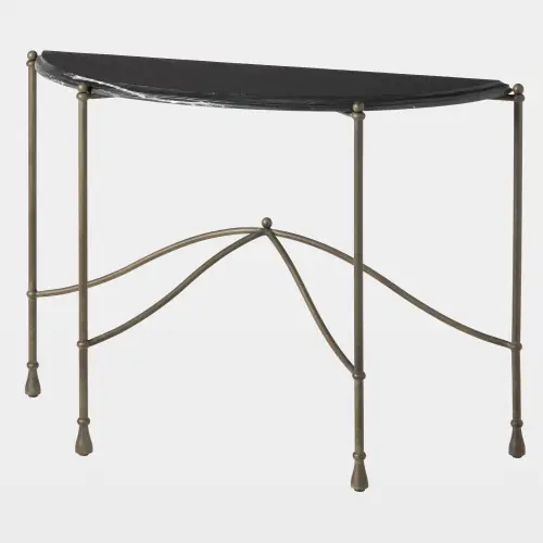 atrium demi lune table
