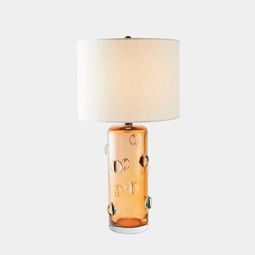Beatrice Glass Lamp-Amber