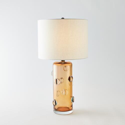 amber glass lamp