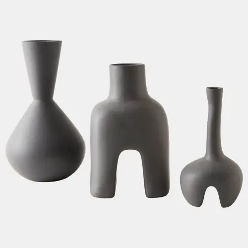 Adama Short Vase-Black