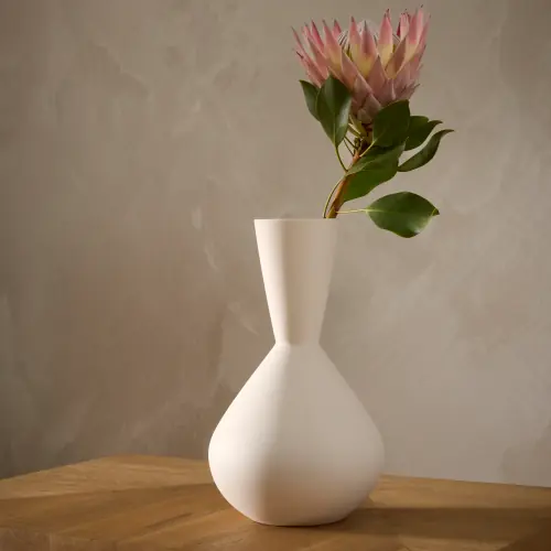 Adama Tall Vase-White