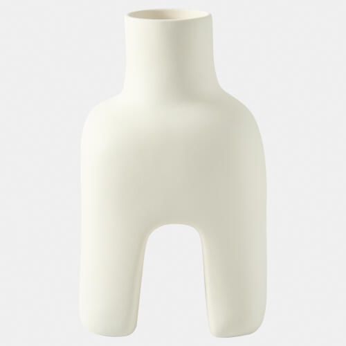 Adama Vase-White-Squat