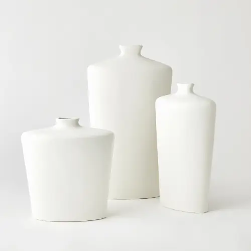 Terzo Vase-Matte White