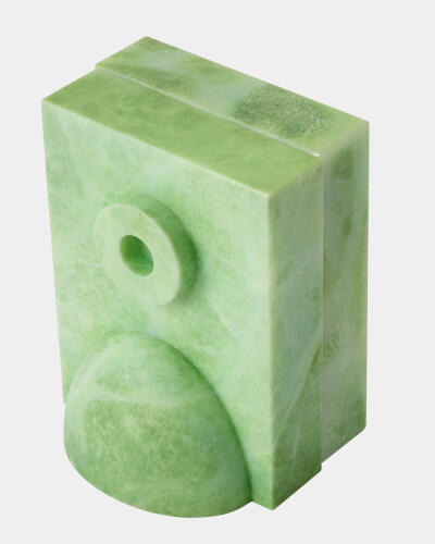 Barakoa Bookends-Alabaster-Lime