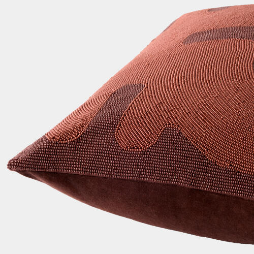 Carthago Beaded Pillow-Key-Rust