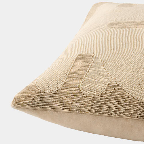 Carthago Beaded Pillow-Key-Sand