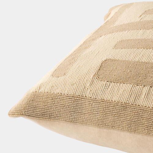 Carthago Beaded Pillow-Latch-Sand