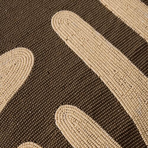 Carthago Beaded Pillow-Pass-Sepia