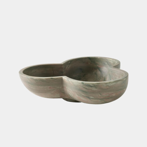 Trinidad Bowl with Base-Green