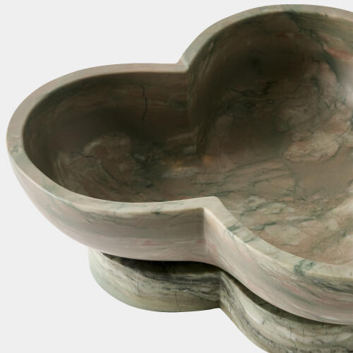 Trinidad Bowl with Base-Green