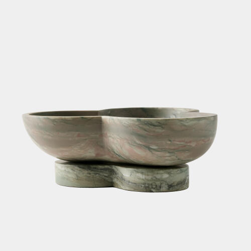 Trinidad Bowl with Base-Green