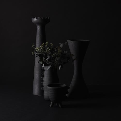 Muguet Vase-Black