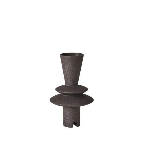 Adelyn Geometric Vase-Black