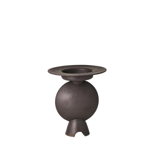 Camille Geometric Vase-Black