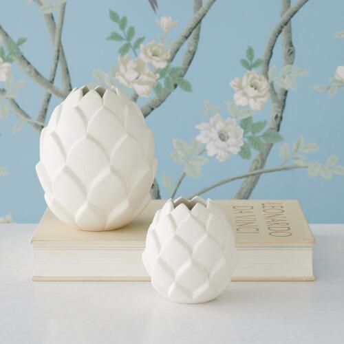 Artichaut Vase-White