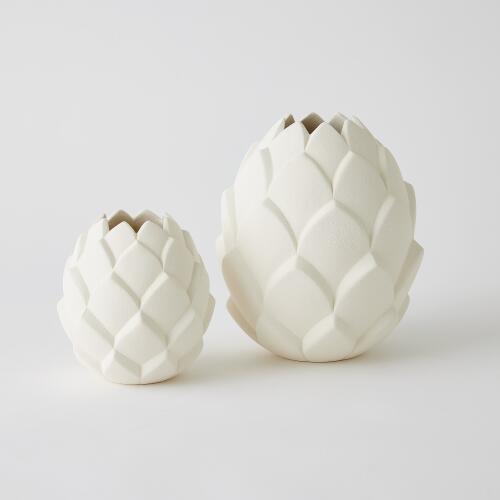 Artichaut Vase-White