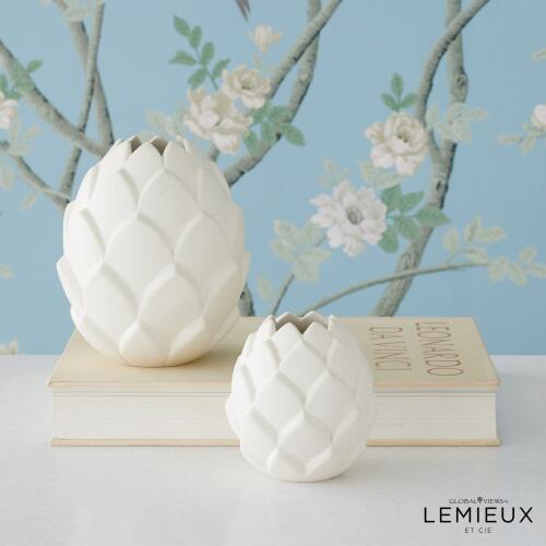Artichaut Vase-White
