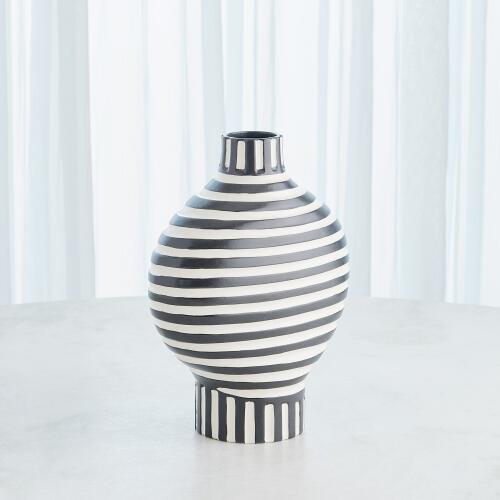 Colbert Vase-Black/White